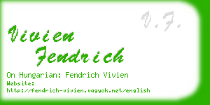 vivien fendrich business card